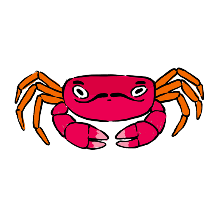 dessin crabe animation 2D
