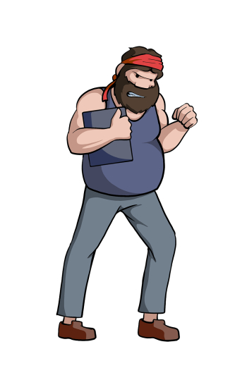 155 male clothed jab